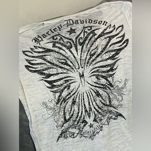 Women’s Harley Davidson burnout tee